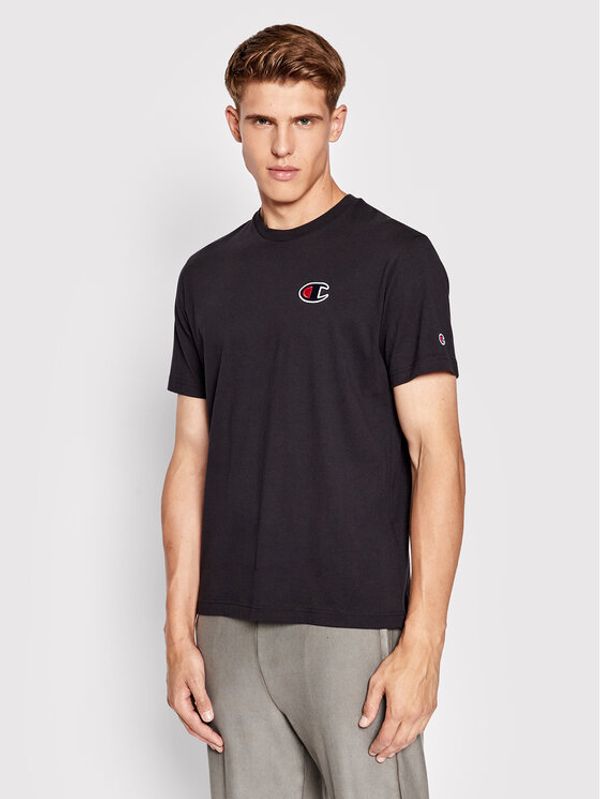Champion Champion Тишърт C Logo 217069 Черен Comfort Fit