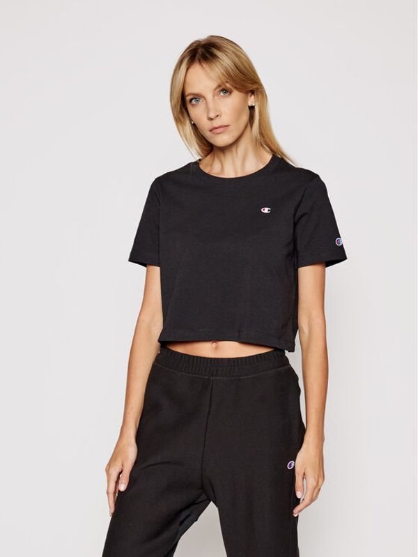 Champion Champion Тишърт C Logo Crew Neck 112731 Черен Custom Fit