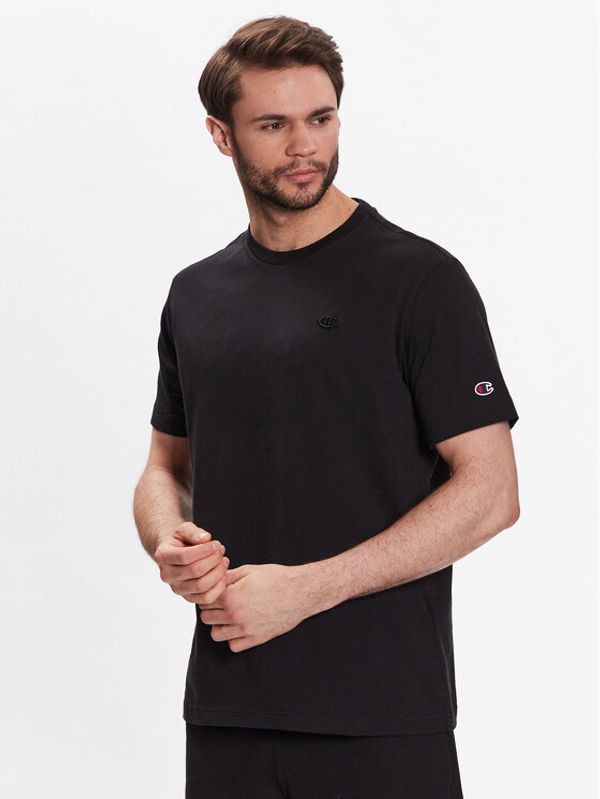 Champion Champion Тишърт Crewneck 218496 Черен Comfort Fit