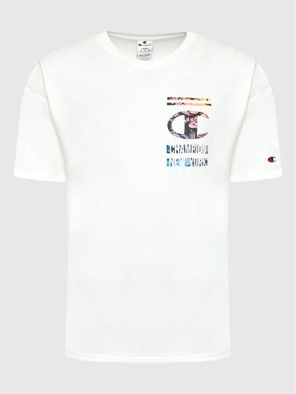 Champion Champion Тишърт Graphic 217270 Бял Comfort Fit