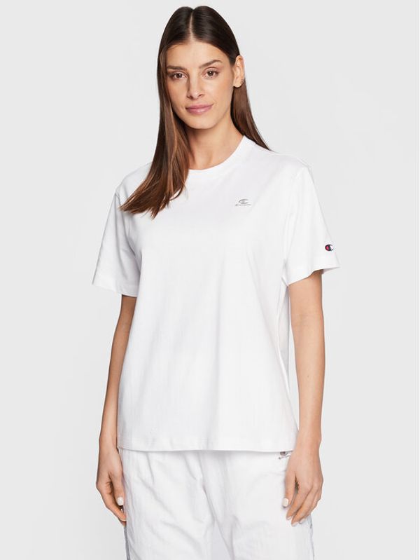 Champion Champion Тишърт Logo 115498 Бял Regular Fit