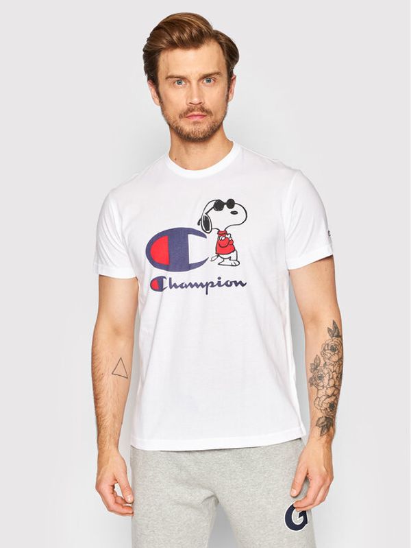 Champion Champion Тишърт PEANUTS Todd Snyder 217808 Бял Regular Fit
