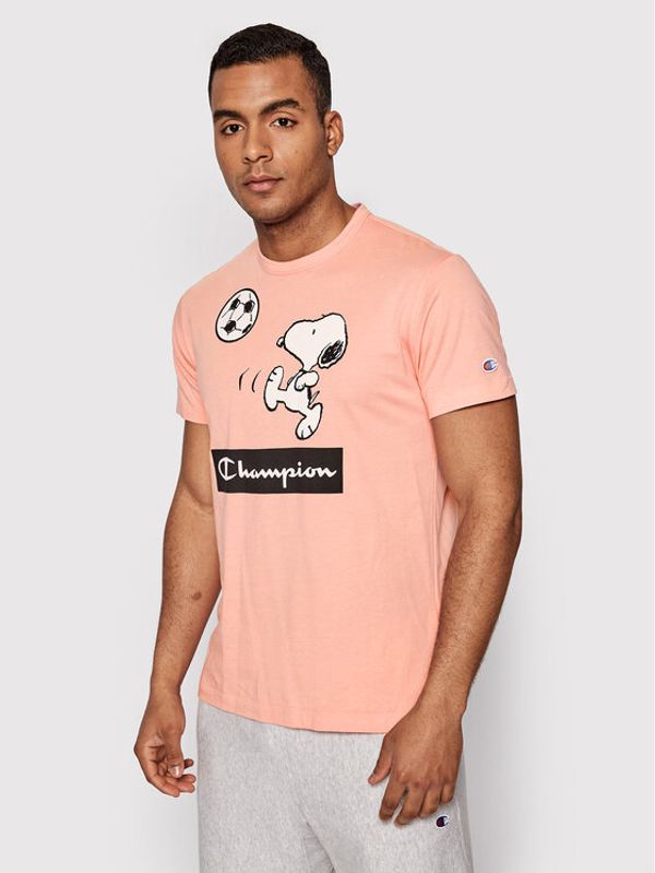 Champion Champion Тишърт Peanuts™ Graphic 217808 Розов Regular Fit