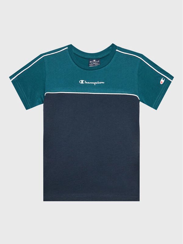 Champion Champion Тишърт Piping Block 306148 Тъмносин Regular Fit