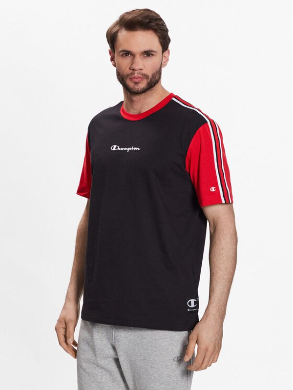 Champion Champion Тишърт Retro Basketball 218768 Черен Regular Fit
