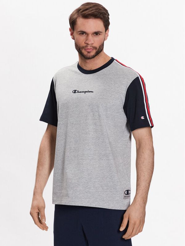 Champion Champion Тишърт Retro Basketball 218768 Сив Comfort Fit