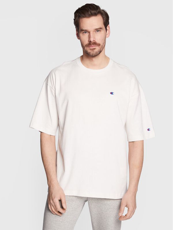 Champion Champion Тишърт Small C Logo 216548 Бял Custom Fit