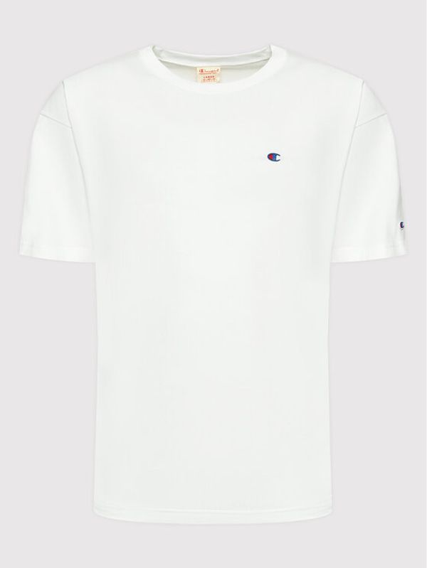Champion Champion Тишърт Small C Logo 216548 Бял Muscle Fit
