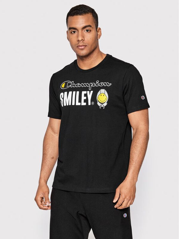 Champion Champion Тишърт SMILEY 218221 Черен Comfort Fit