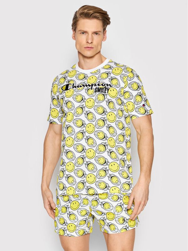 Champion Champion Тишърт SMILEY 218223 Бял Regular Fit