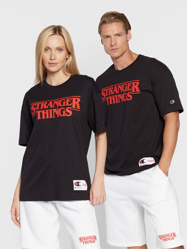 Champion Champion Тишърт STRANGER THINGS Unisex 217791 Черен Custom Fit