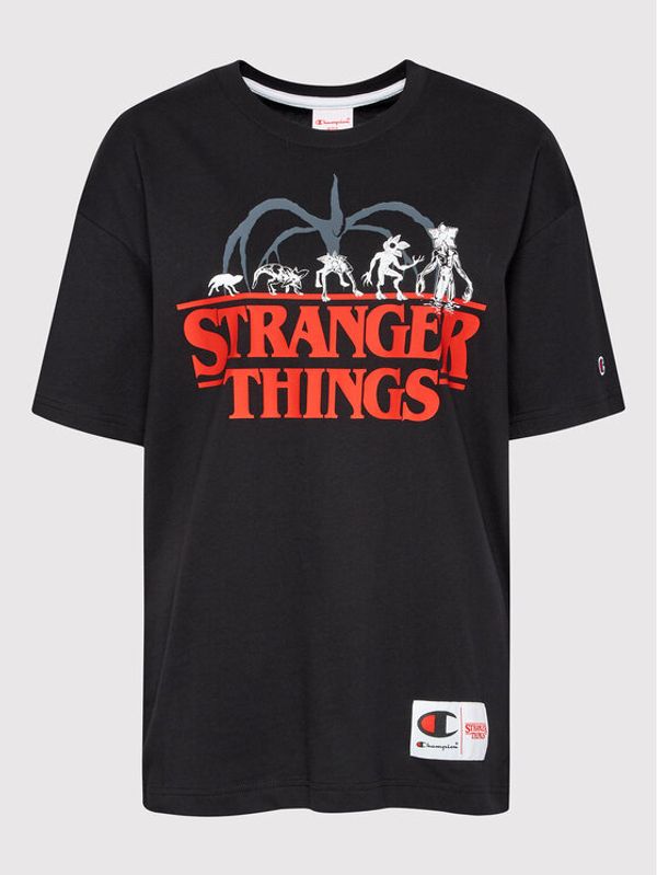 Champion Champion Тишърт STRANGER THINGS Unisex 217791 Черен Custom Fit