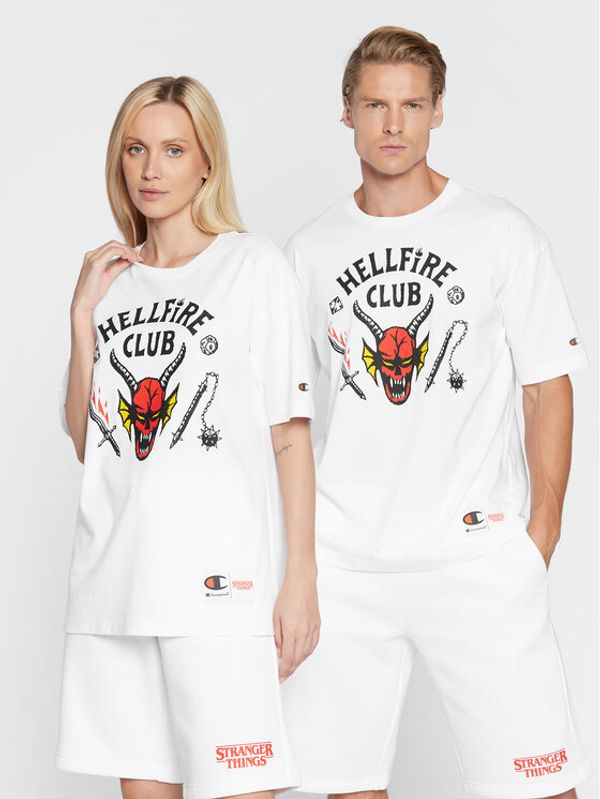 Champion Champion Тишърт Unisex STRANGER THINGS 217791 Бял Custom Fit