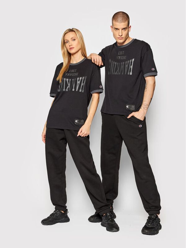 Champion Champion Тишърт Unisex STRANGER THINGS Hawkins 217756 Черен Custom Fit