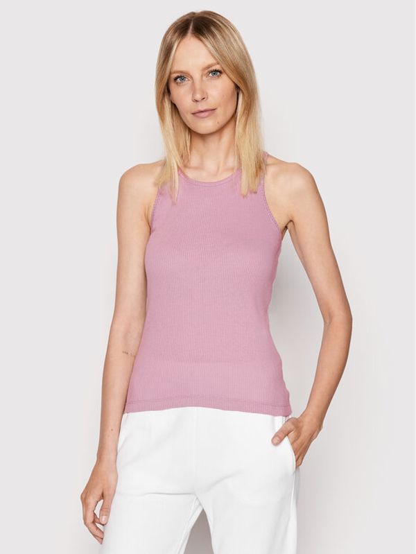 Champion Champion топ Embroidered Patch Racer 114934 Виолетов Slim Fit