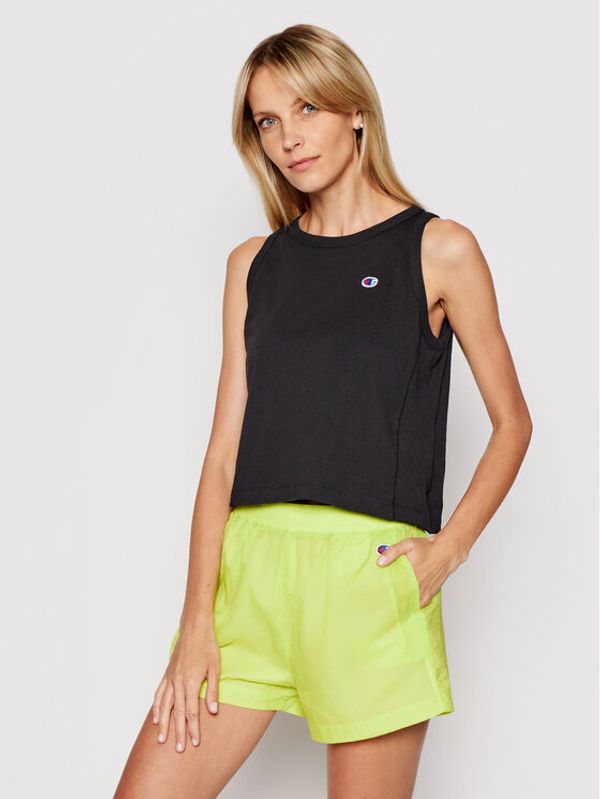 Champion Champion топ Ribbed Insert 112734 Черен Custom Fit