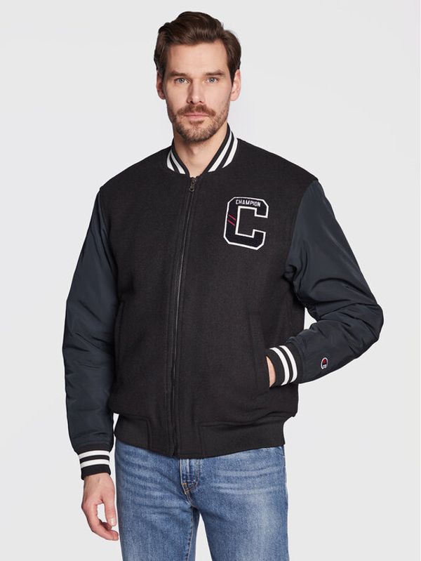 Champion Champion Яке бомбър College Inspired 218088 Черен Regular Fit