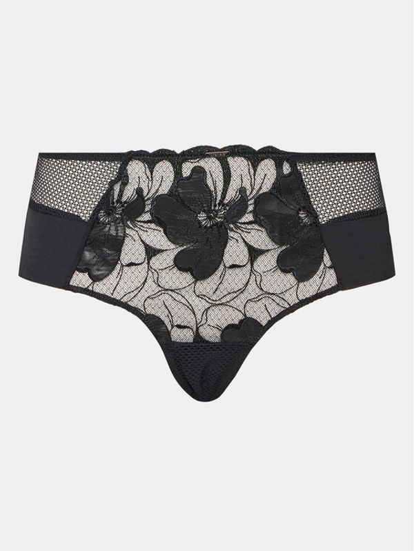 Chantelle Chantelle Дамски бикини тип бразилиана Fleurs Si C12Q40 Черен