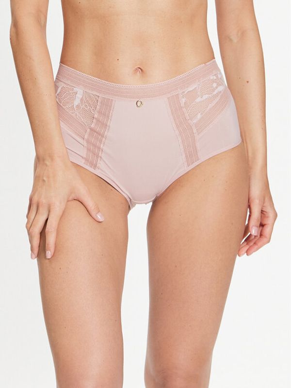 Chantelle Chantelle Класически бикини с висока талия True Lace C11M80 Розов