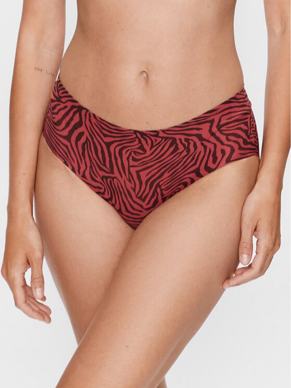 Chantelle Chantelle Класически дамски бикини Soft Stretch C11D40 Червен