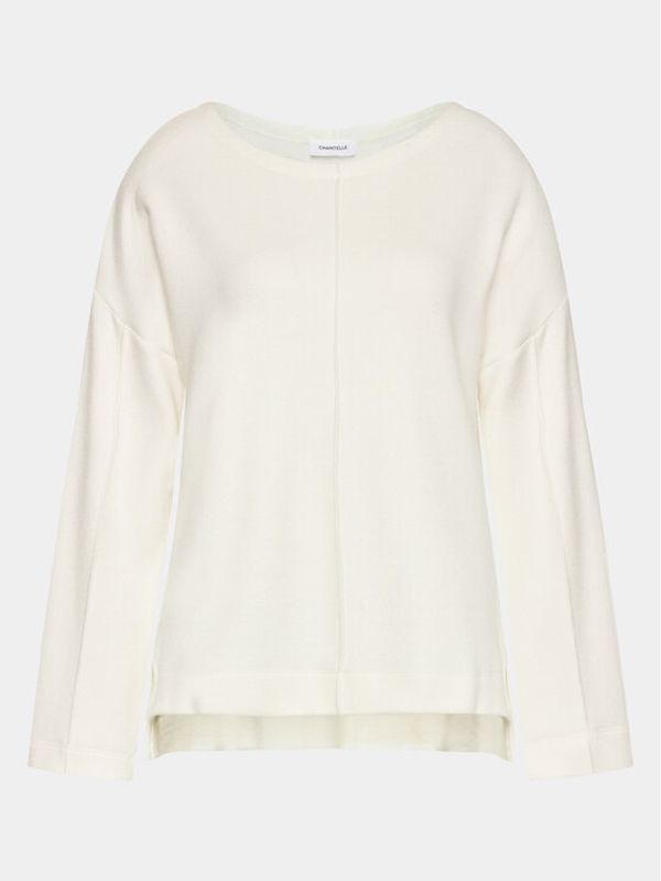 Chantelle Chantelle Пуловер Agate CA3520 Бял Relaxed Fit