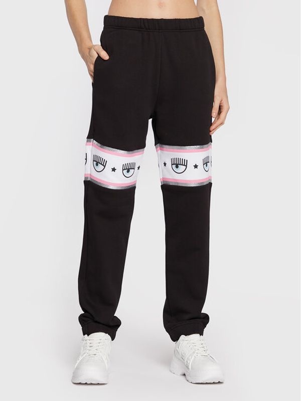 Chiara Ferragni Chiara Ferragni Долнище анцуг 73CBAT03 Черен Jogger Fit