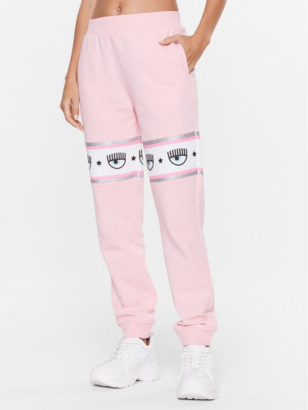 Chiara Ferragni Chiara Ferragni Долнище анцуг 74CBAF01 Розов Regular Fit