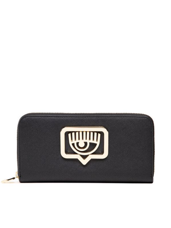 Chiara Ferragni Chiara Ferragni Голям дамски портфейл 73SB5PB1 Черен