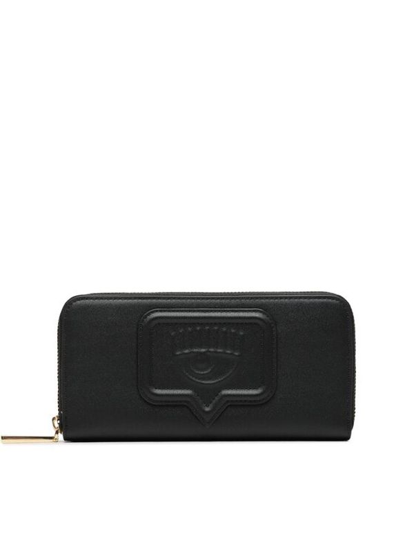 Chiara Ferragni Chiara Ferragni Голям дамски портфейл 74SB5PA1 Черен