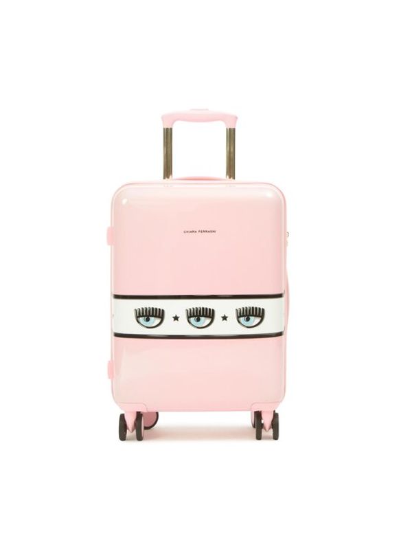 Chiara Ferragni Chiara Ferragni Малък твърд куфар 74SB0LA1 Розов