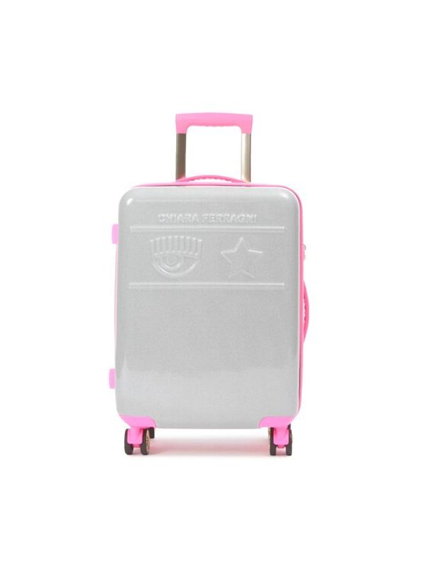 Chiara Ferragni Chiara Ferragni Малък твърд куфар 74SB0LX1 Сребрист