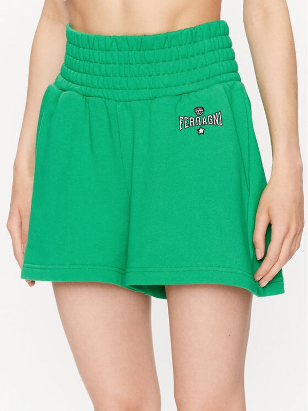 Chiara Ferragni Chiara Ferragni Спортни шорти 74CBDT01 Зелен Regular Fit