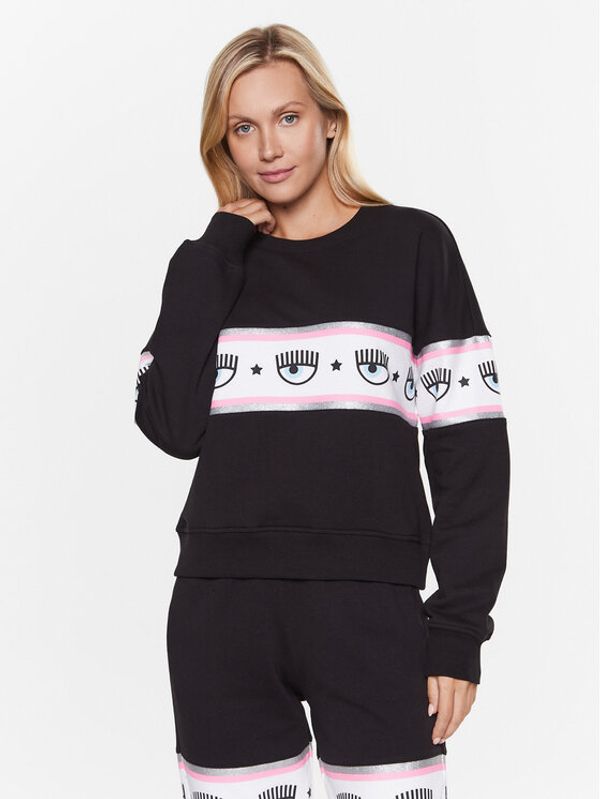 Chiara Ferragni Chiara Ferragni Суитшърт 74CBIF02 Черен Regular Fit