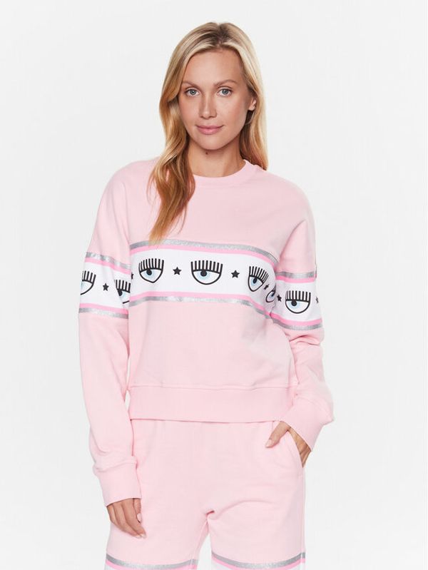 Chiara Ferragni Chiara Ferragni Суитшърт 74CBIF02 Розов Regular Fit