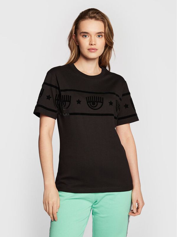 Chiara Ferragni Chiara Ferragni Тишърт 73CBHT08 Черен Regular Fit