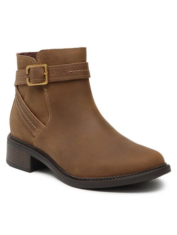 Clarks Clarks Боти Maye Strap 261680794 Кафяв