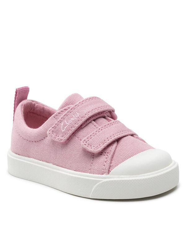 Clarks Clarks Кецове City Bright T 261490956 Розов