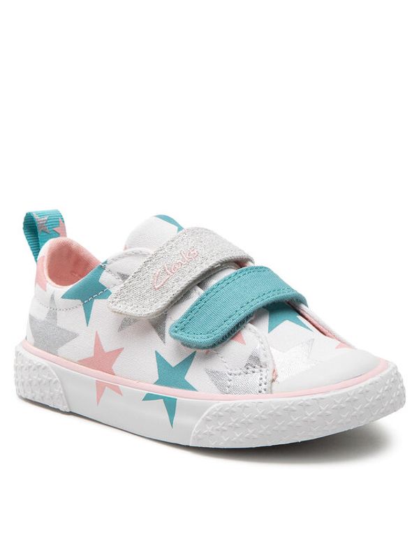 Clarks Clarks Кецове Foxing Lo K 261663546 M Бял