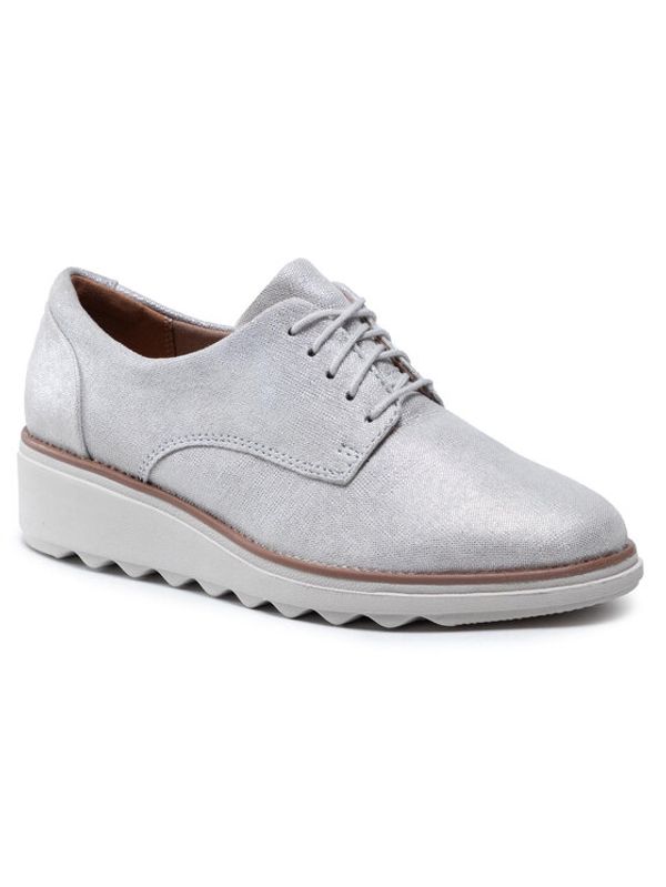 Clarks Clarks Обувки Sharon Noel 261574654 Сребрист