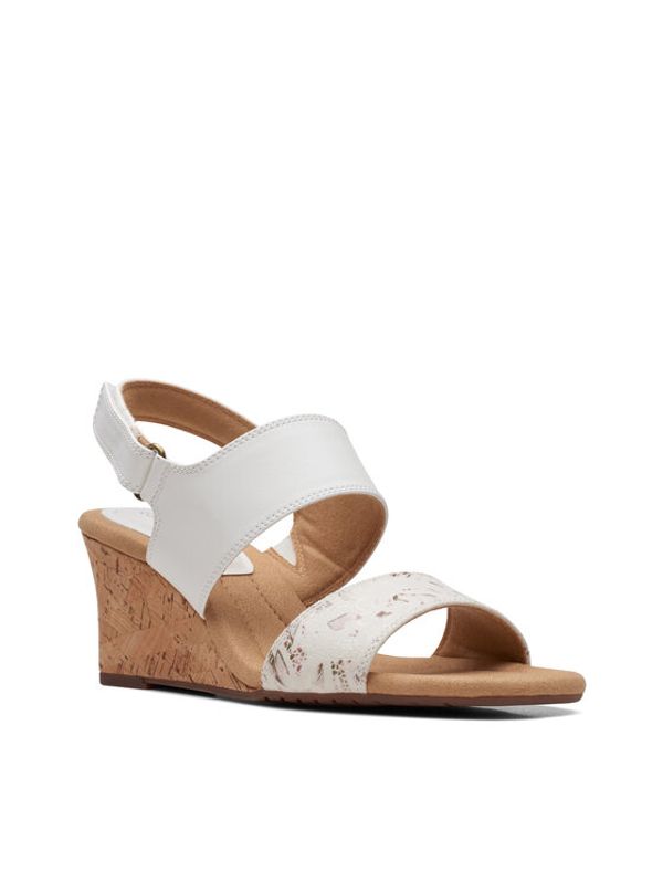 Clarks Clarks Сандали Kyarra Faye 26171238 Бял