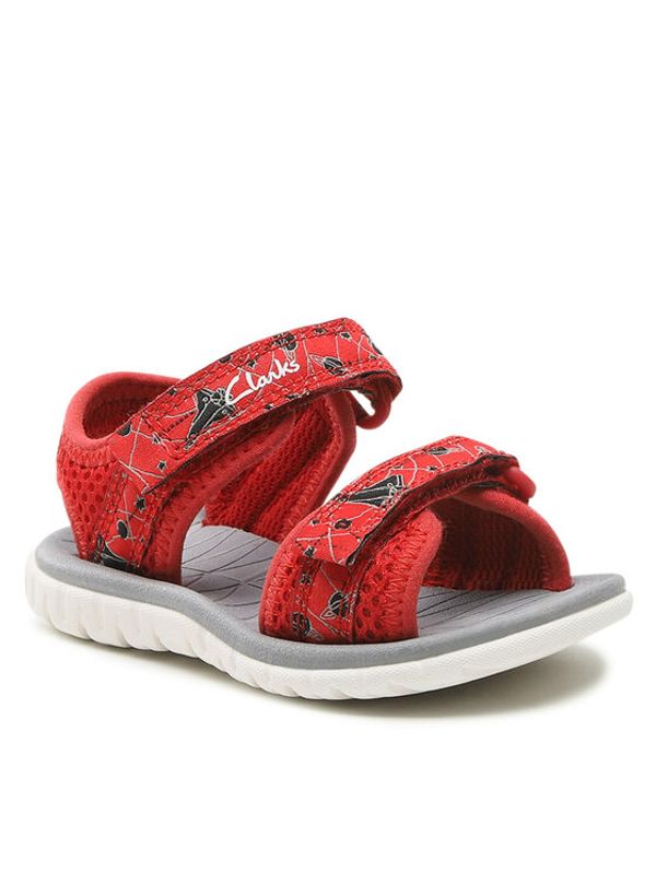 Clarks Clarks Сандали Surfing Tide T 261661677 Червен