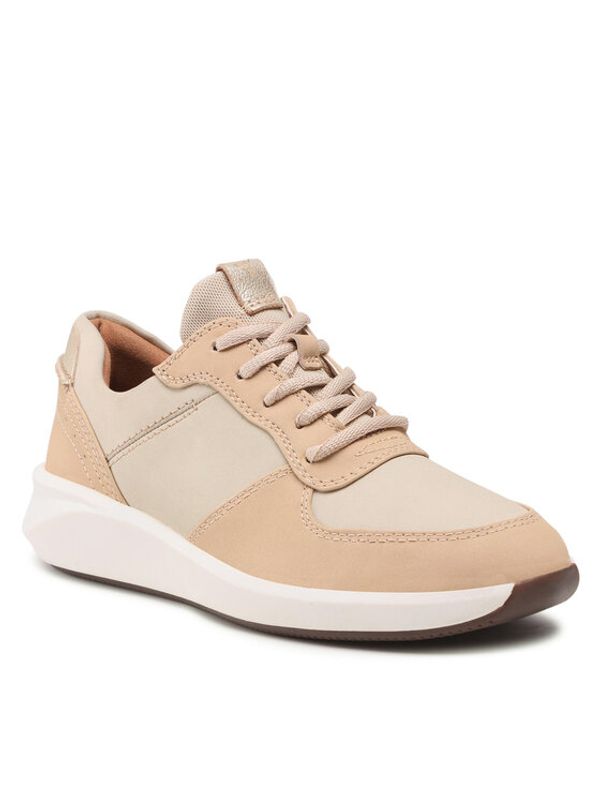 Clarks Clarks Сникърси Un Rio Sprint 261643254 Бежов