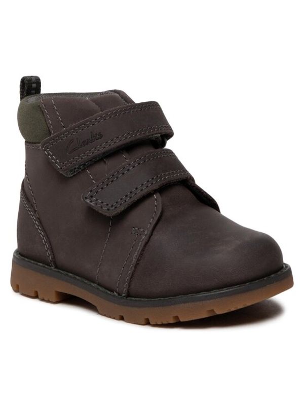 Clarks Clarks Зимни обувки Heath Strap T 261692677 Сив