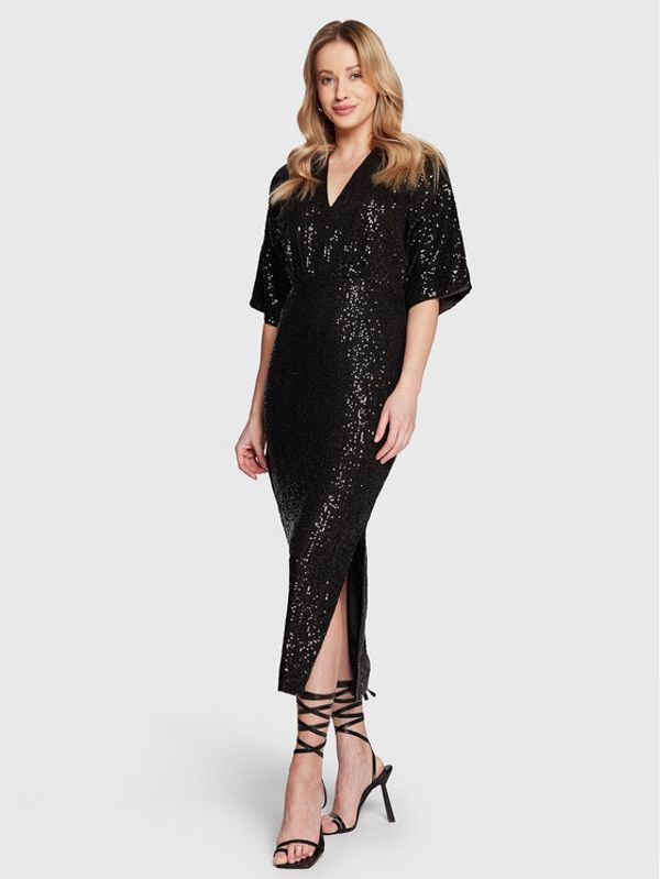 Closet London Closet London Коктейлна рокля D8672 Черен Regular Fit