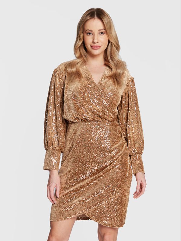 Closet London Closet London Коктейлна рокля JD875 Кафяв Regular Fit