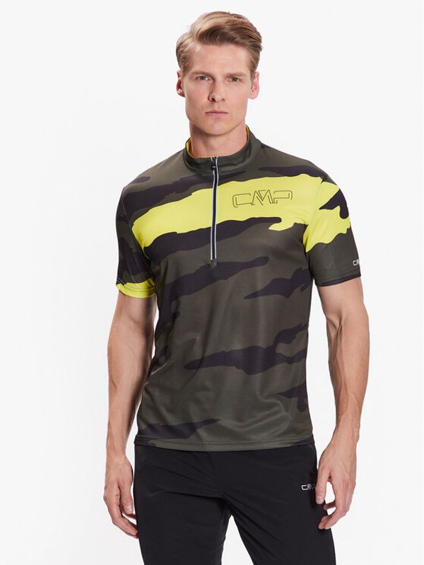 CMP CMP Колоездачна тениска 33N6797 Зелен Regular Fit