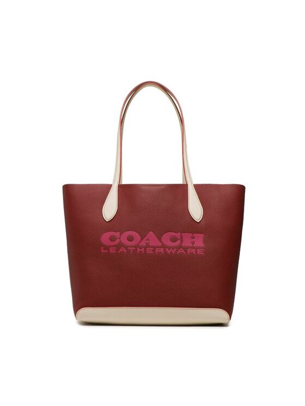 Coach Coach Дамска чанта Cb Ltr Kia Tot CE734 B4ACS Бордо