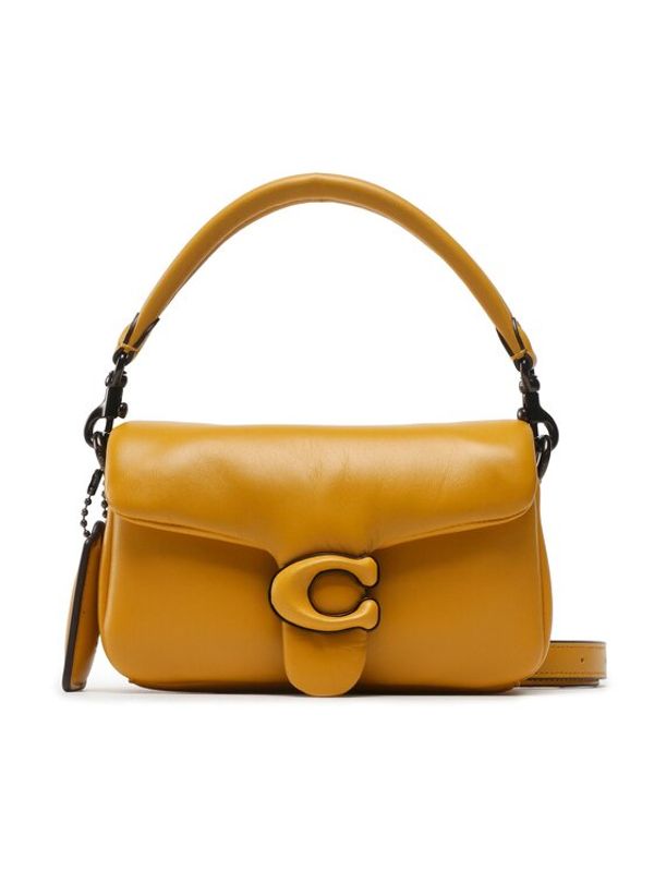 Coach Coach Дамска чанта Ltr C Pllw Tbby Sb 1 C3880 Жълт