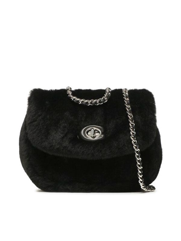 Coach Coach Дамска чанта Shng Qlt Pw Md Sb 18 CE720 Черен