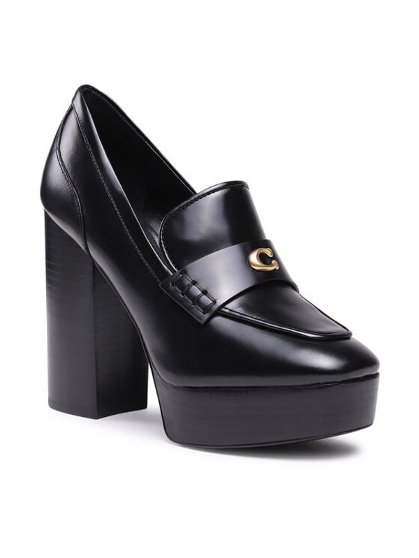 Coach Coach лоуфъри с дебела подметка Ilyse Leather Loafer CN142 Черен